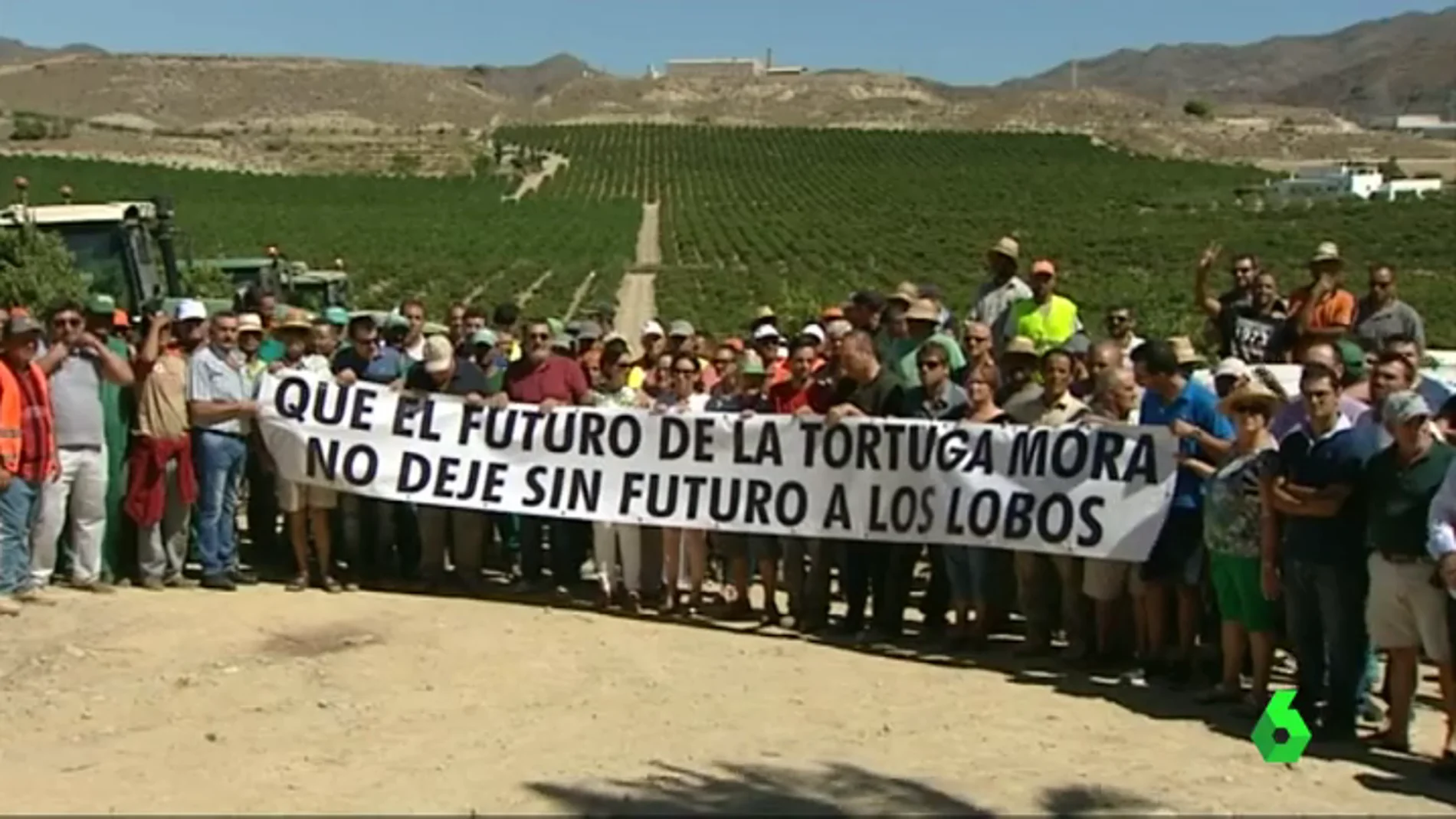 Protesta contra la expropiación forzosa en Cuevas de Almanzora