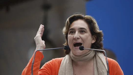 La alcaldesa de Barcelona, Ada Colau La alcaldesa de Barcelona, Ada Colau