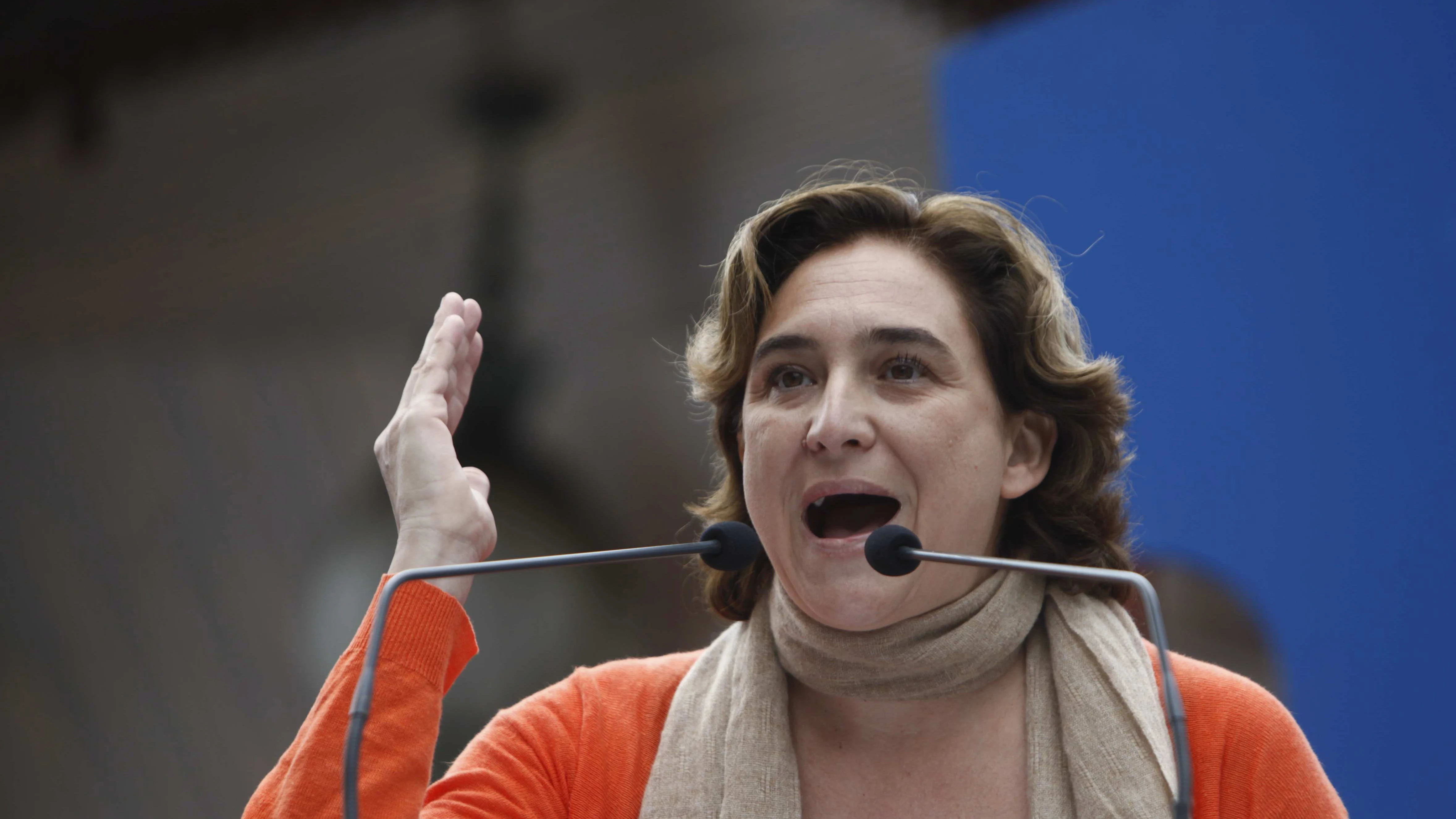 La alcaldesa de Barcelona, Ada Colau La alcaldesa de Barcelona, Ada Colau