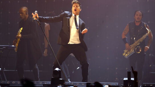 Ricky Martin durante su concierto en el Palacio de Vistalegre de Madrid