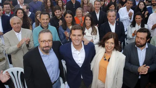 Albert Rivera, Juan Carlos Girauta, Miguel Gutierrez y Cristina Losada Albert Rivera, Juan Carlos Girauta, Miguel Gutierrez y Cristina Losada