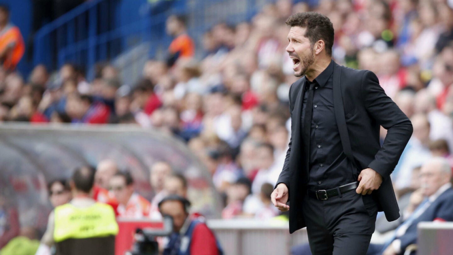 Simeone, en el banquillo del Calder&oacute;n
