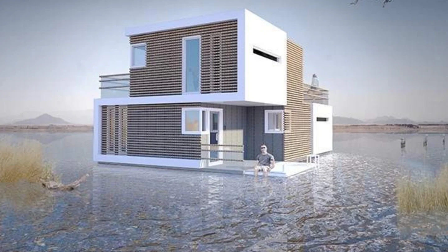 Modelo de la vivienda que se divide en dos partes Modelo de la vivienda que se divide en dos partes