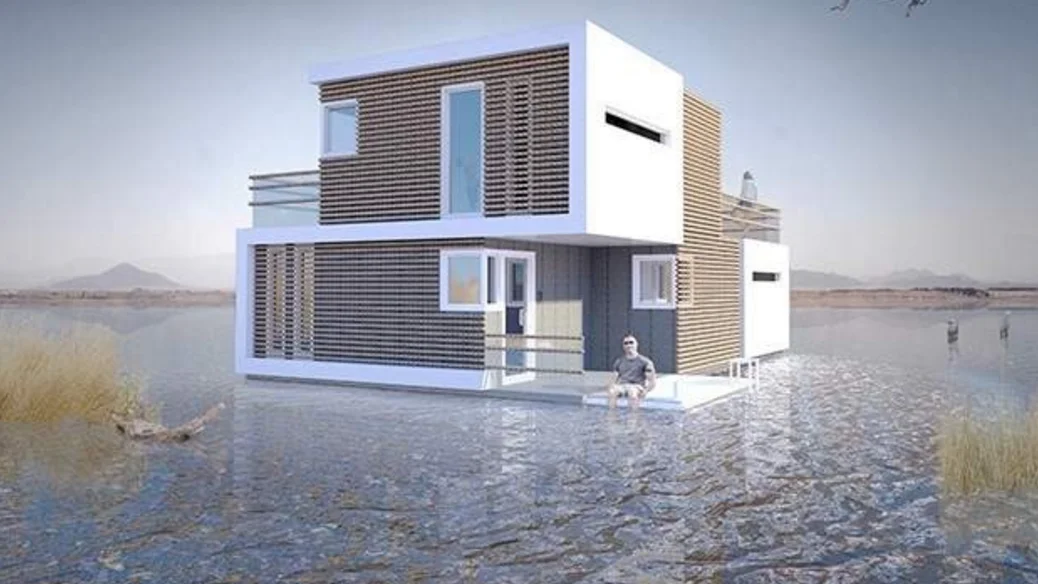 Modelo de la vivienda que se divide en dos partes Modelo de la vivienda que se divide en dos partes