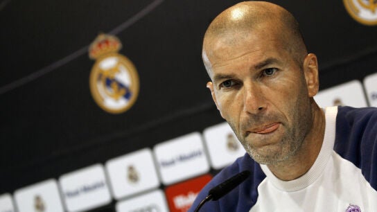 Zinedine Zidane, en rueda de prensa