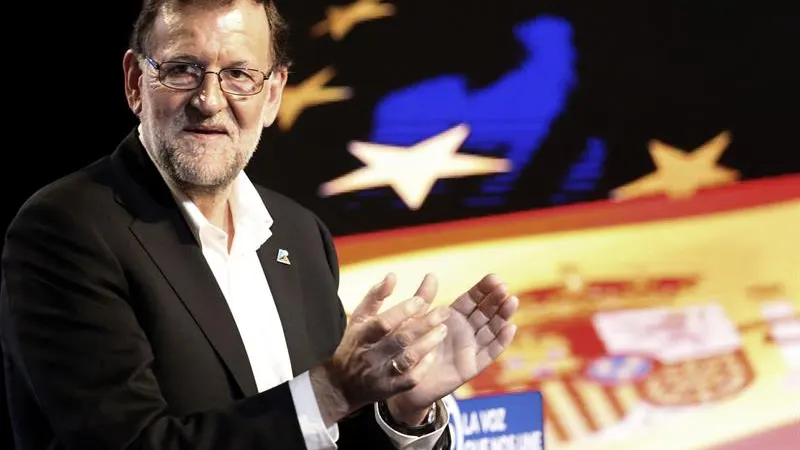 Mariano Rajoy habla desde Bilbao.