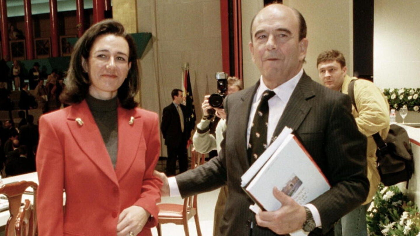 Patricia Bot&iacute;n con su padre Emilio Bot&iacute;n en una imagen de archivo