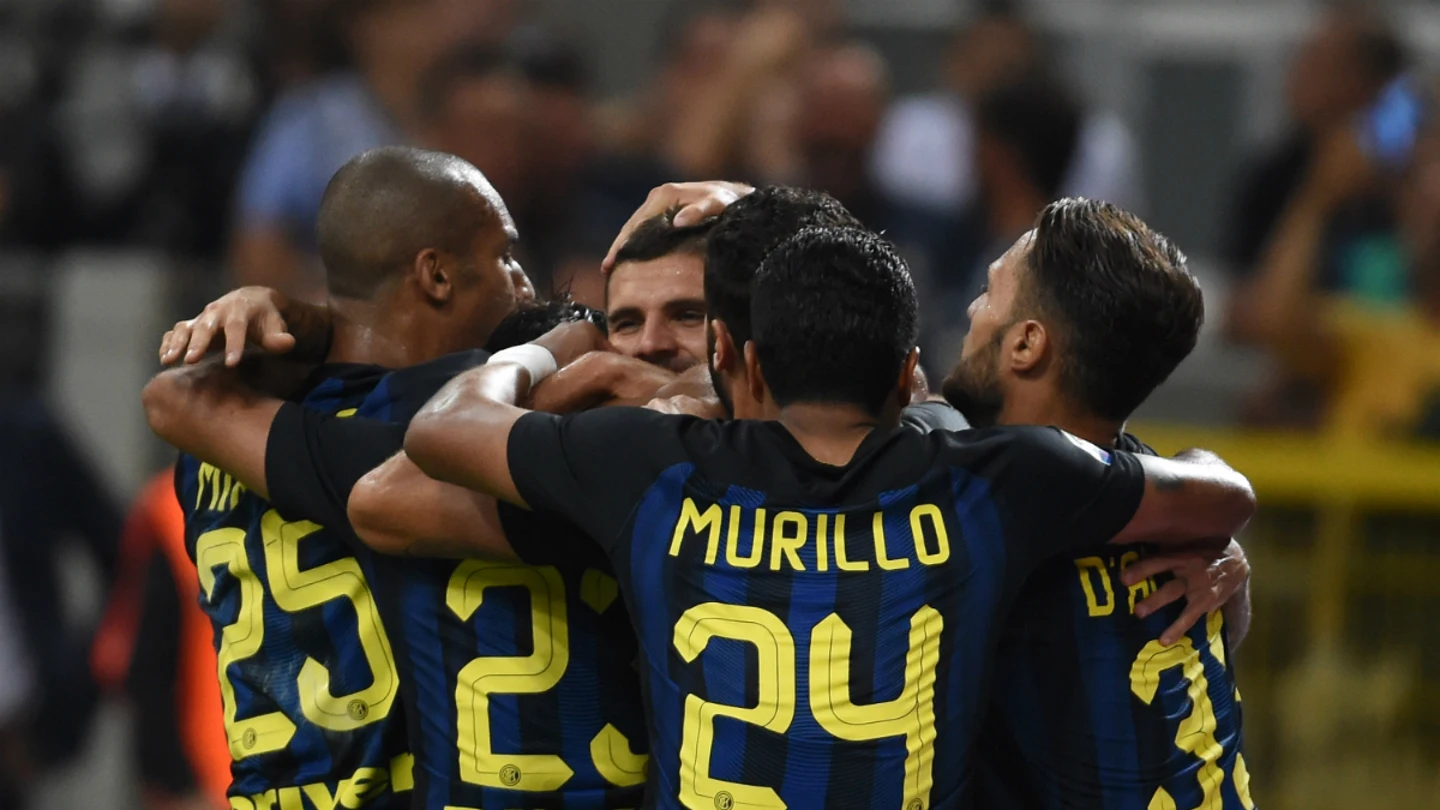 El Inter de Milán celebra un gol El Inter de Milán celebra un gol