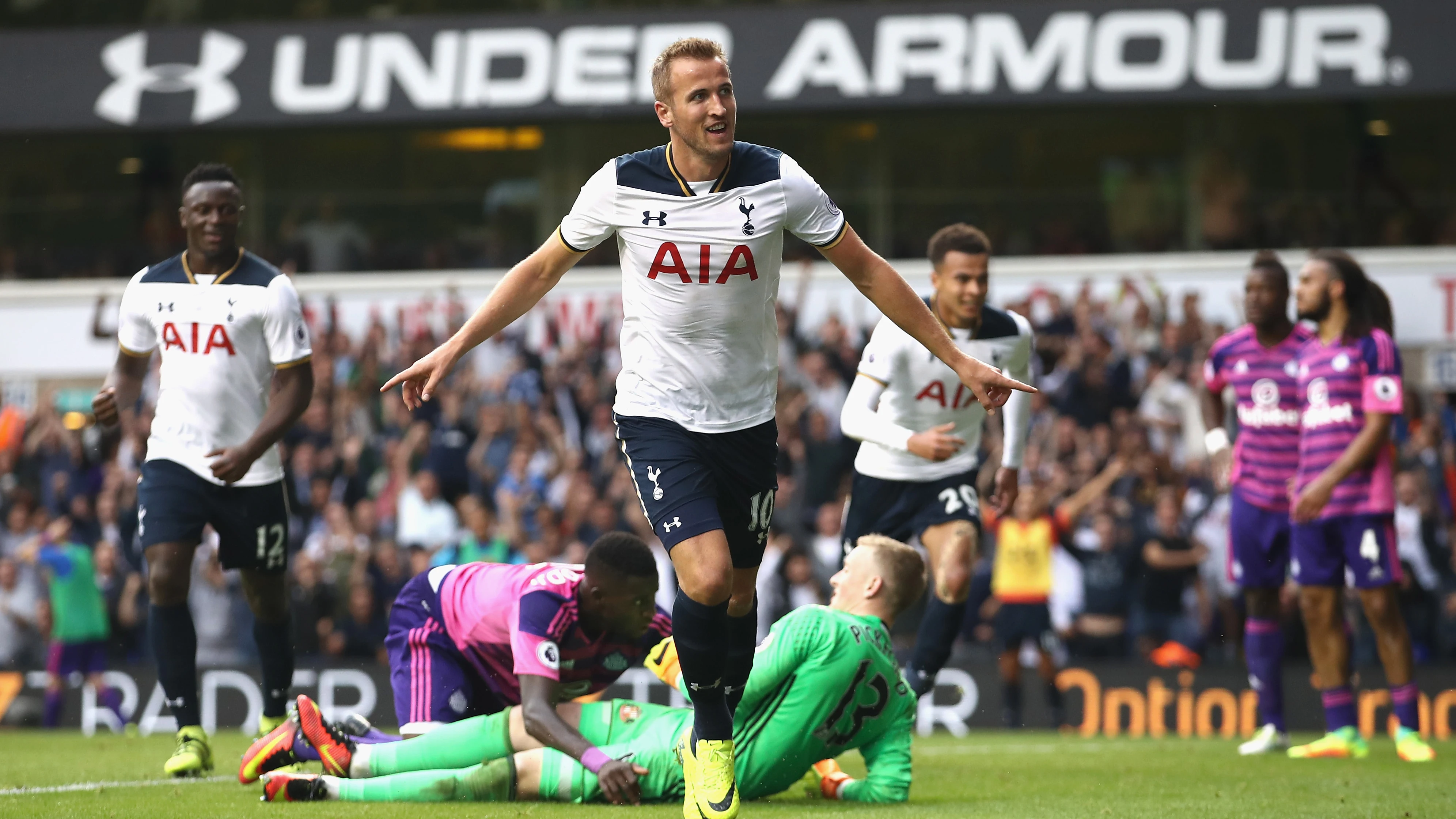 Harry Kane celebra su gol ante el Sunderland
