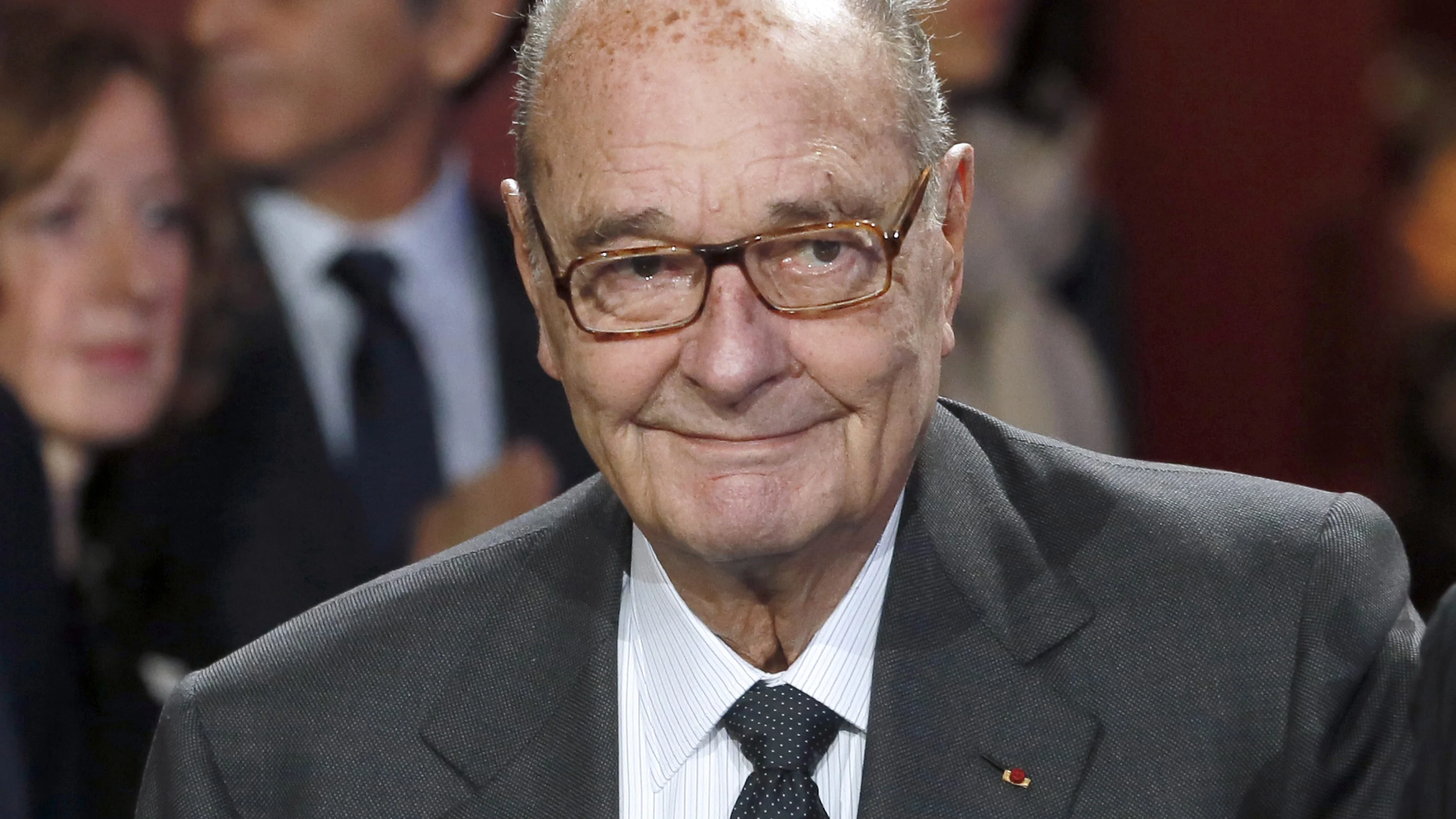 Chirac durante la entrega de premios de la Fundación Chirac en París