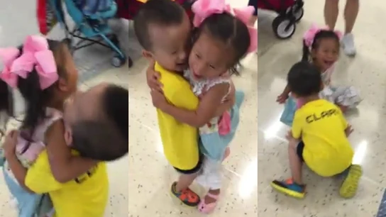 El reencuentro de los niños inseparables El reencuentro de los niños inseparables