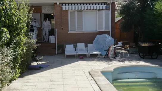 La vivienda en la que fueron hallados los cuatro cadáveres en Pioz La vivienda en la que fueron hallados los cuatro cadáveres en Pioz