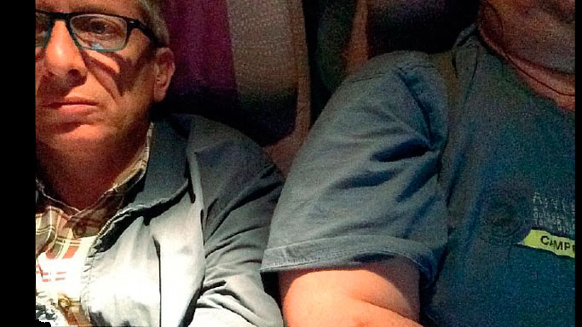 El selfie que el abogado se hizo a modo de prueba El selfie que el abogado se hizo a modo de prueba