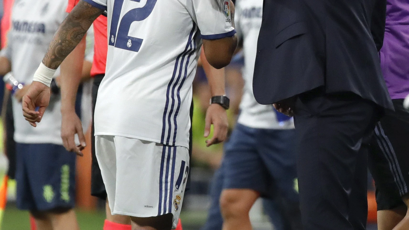 Marcelo se retira por lesión ante el Villarreal Marcelo se retira por lesión ante el Villarreal
