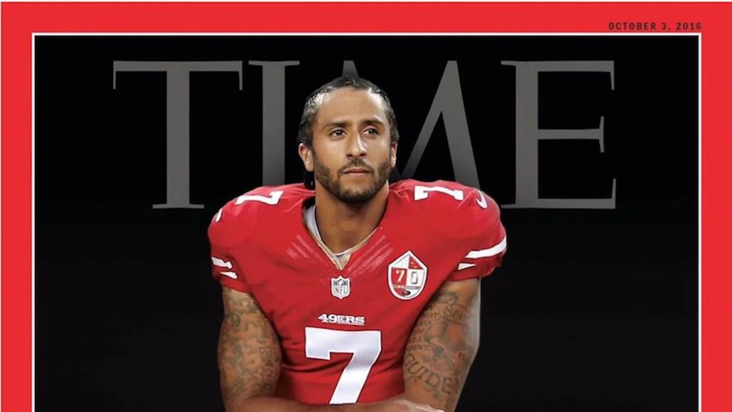 Colin Kaepernick, portada de Time Colin Kaepernick, portada de Time