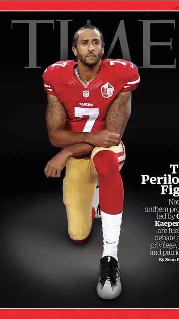 Colin Kaepernick, portada de Time Colin Kaepernick, portada de Time