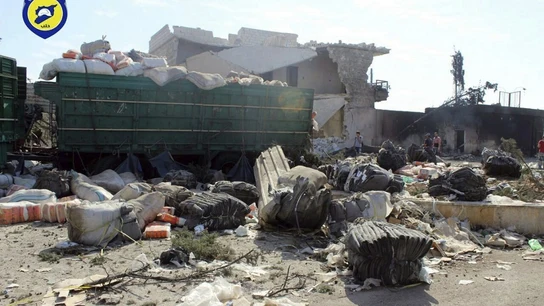 Alepo tras los bombardeos Alepo tras los bombardeos