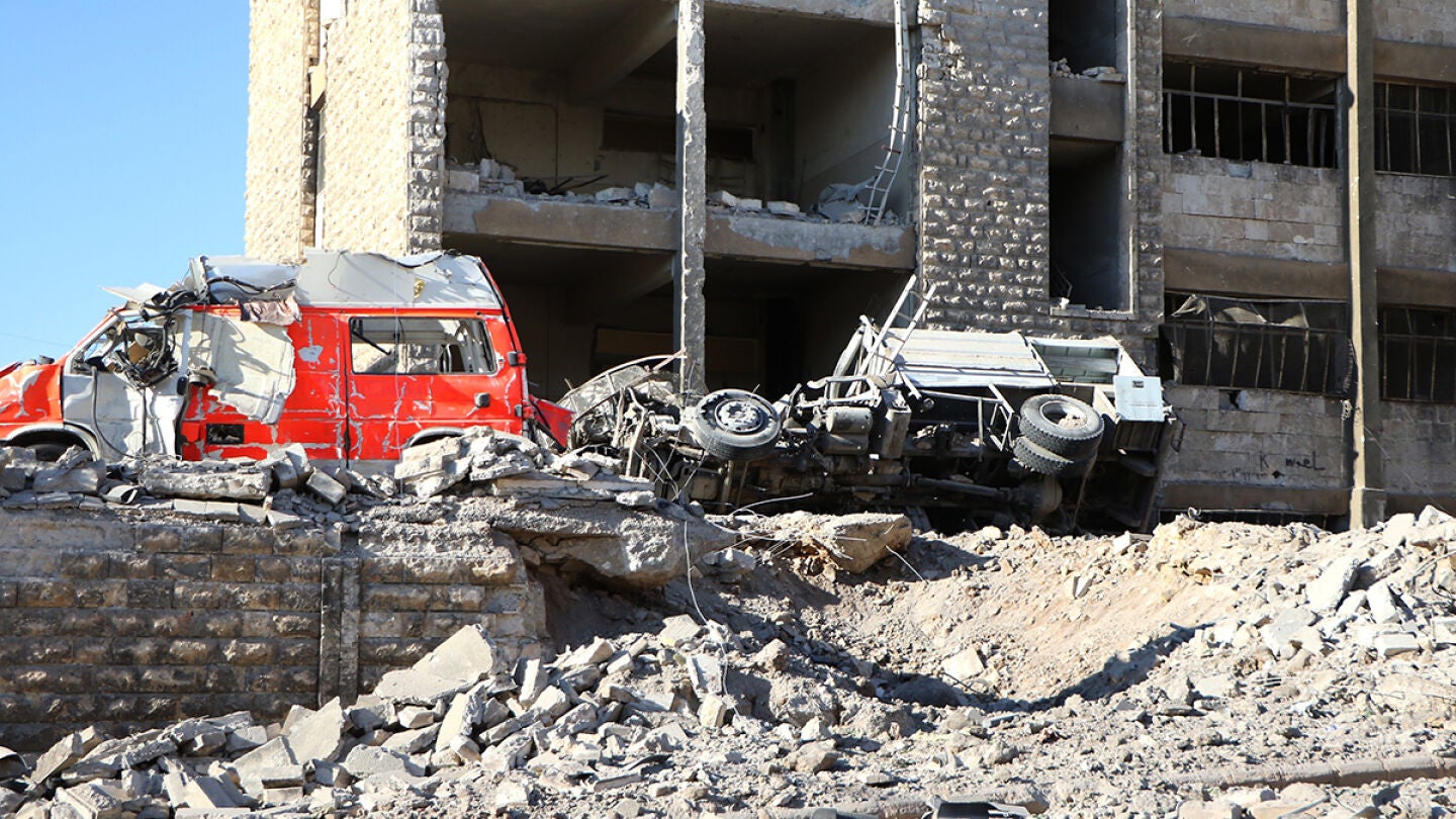Bombardeo en Siria