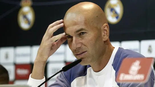 Zidane en rueda de prensa Zidane en rueda de prensa