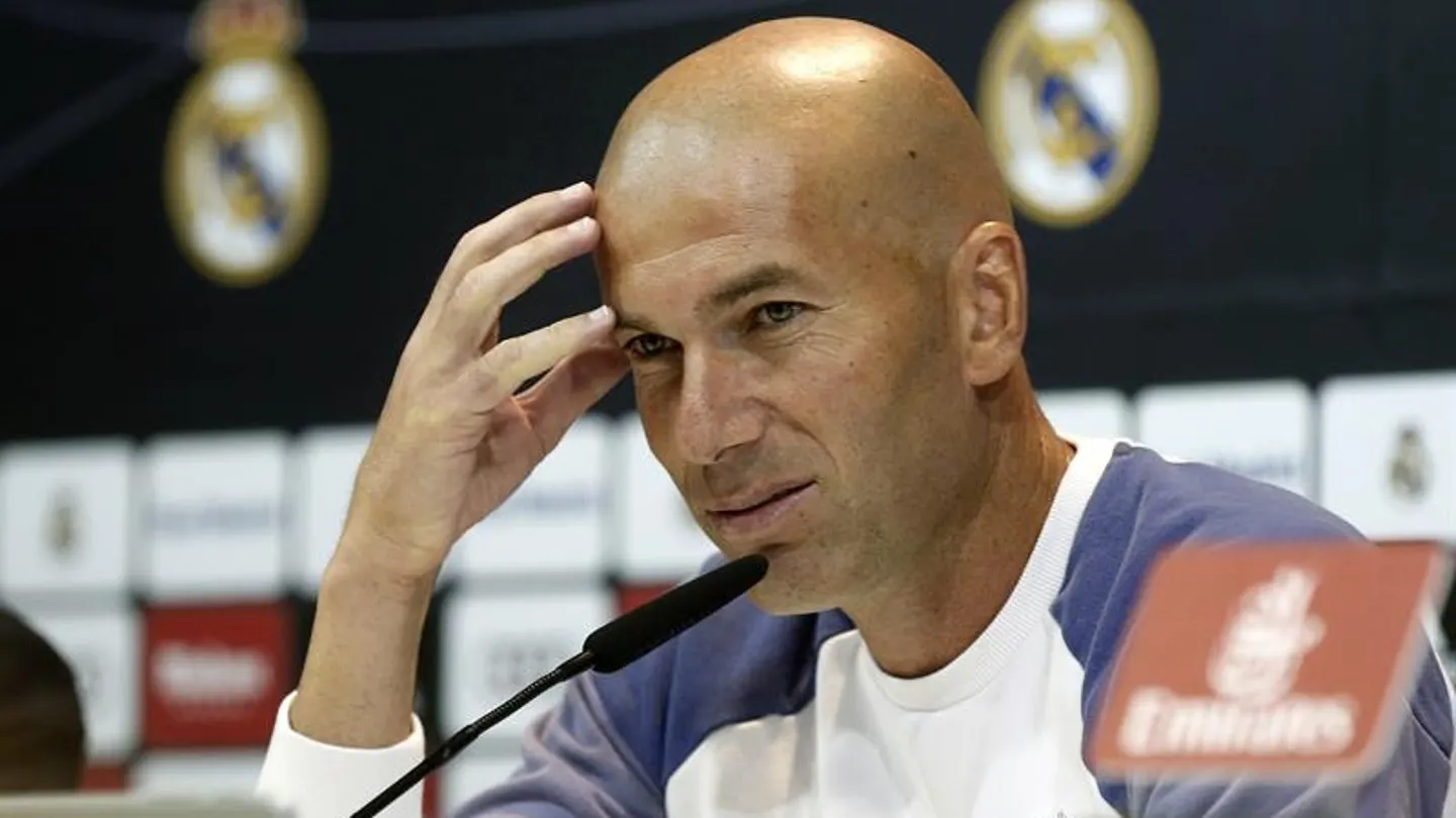 Zidane en rueda de prensa Zidane en rueda de prensa