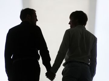 Una pareja homosexual Una pareja homosexual