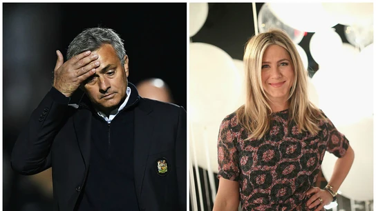 Mourinho y Jennifer Aniston Mourinho y Jennifer Aniston