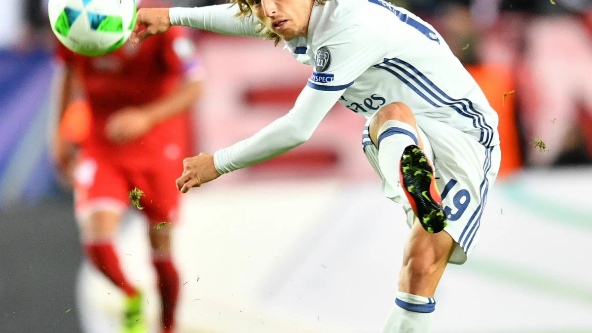 Luka Modric, en un partido con el Real Madrid