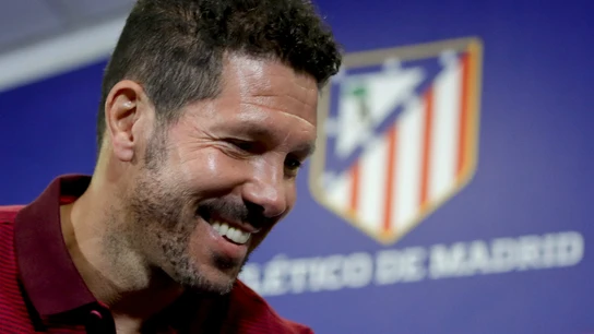 Simeone, en rueda de prensa Simeone, en rueda de prensa