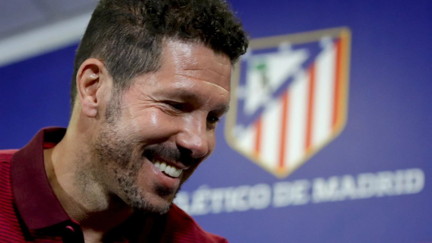 Simeone, en rueda de prensa Simeone, en rueda de prensa