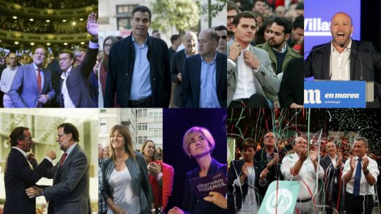 Los candidatos a los Gobiernos auton&oacute;micos, durante sus actos de campa&ntilde;a