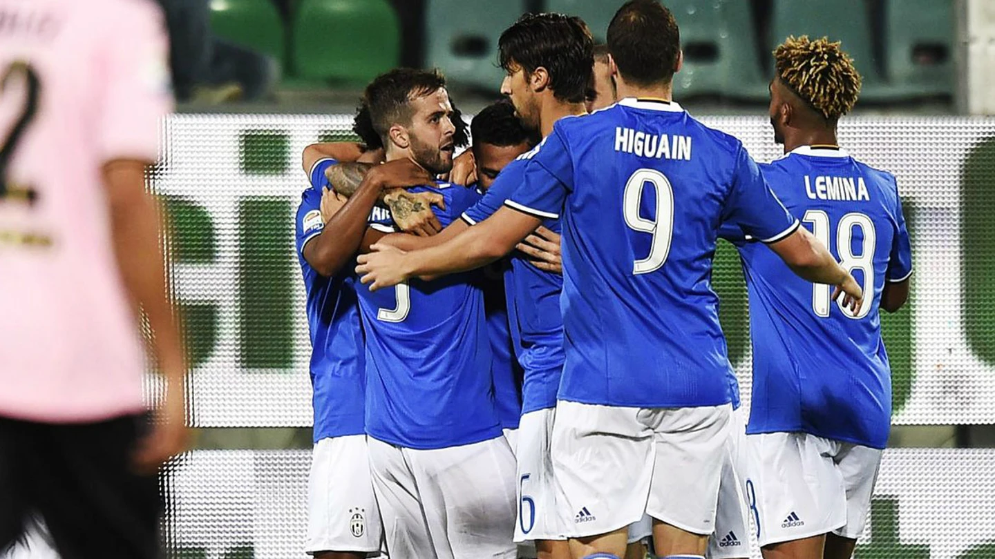 La Juventus celebra un gol La Juventus celebra un gol