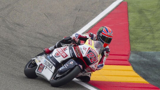 Sam Lowes, durante la carrera