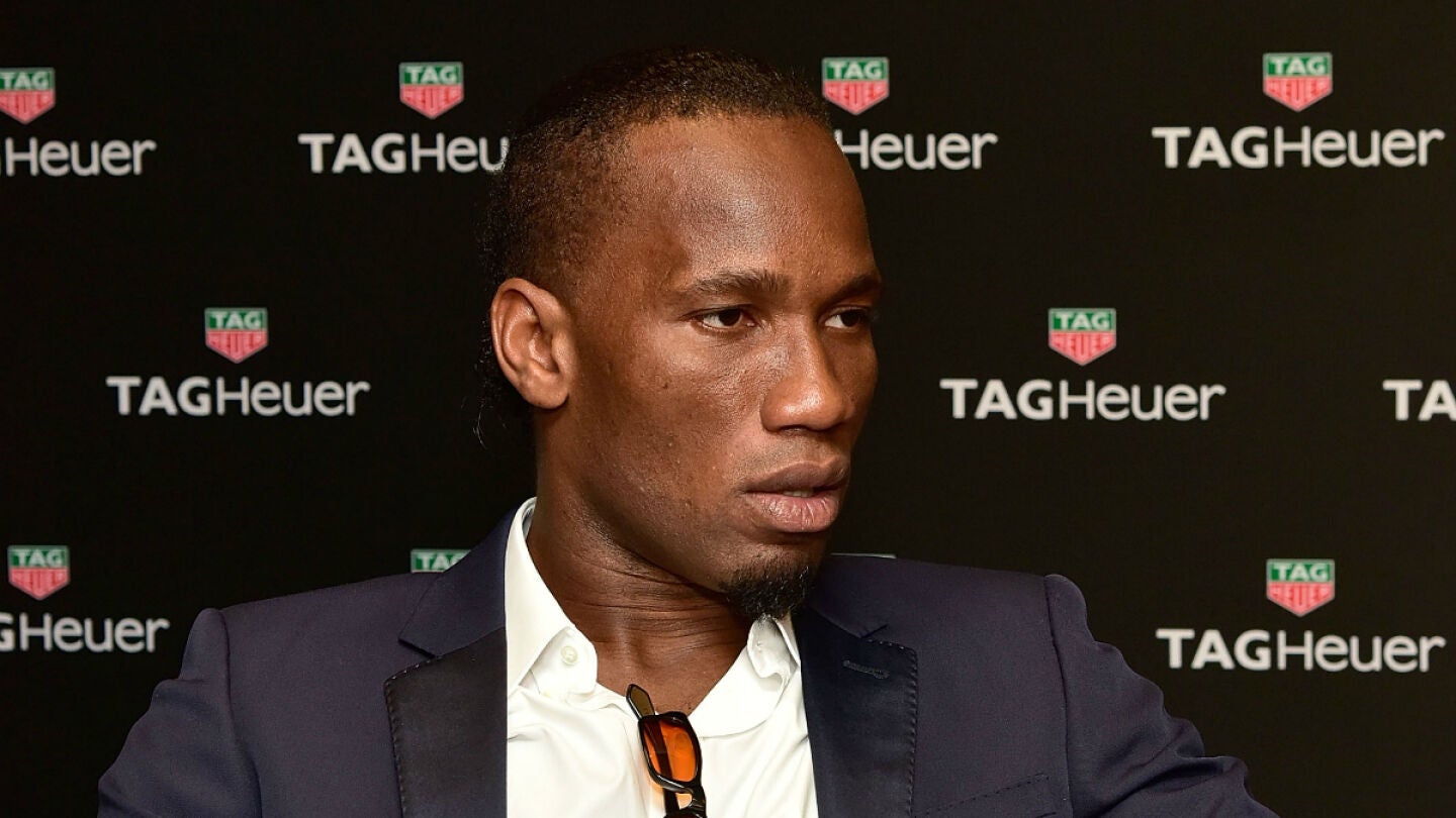 Drogba, en un acto