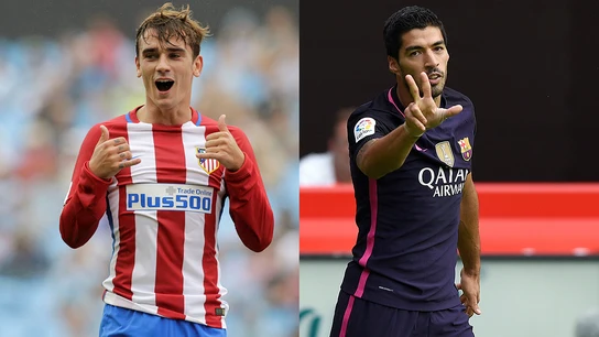 Griezmann y Suárez lideran el Pichichi con cinco goles Griezmann y Suárez lideran el Pichichi con cinco goles