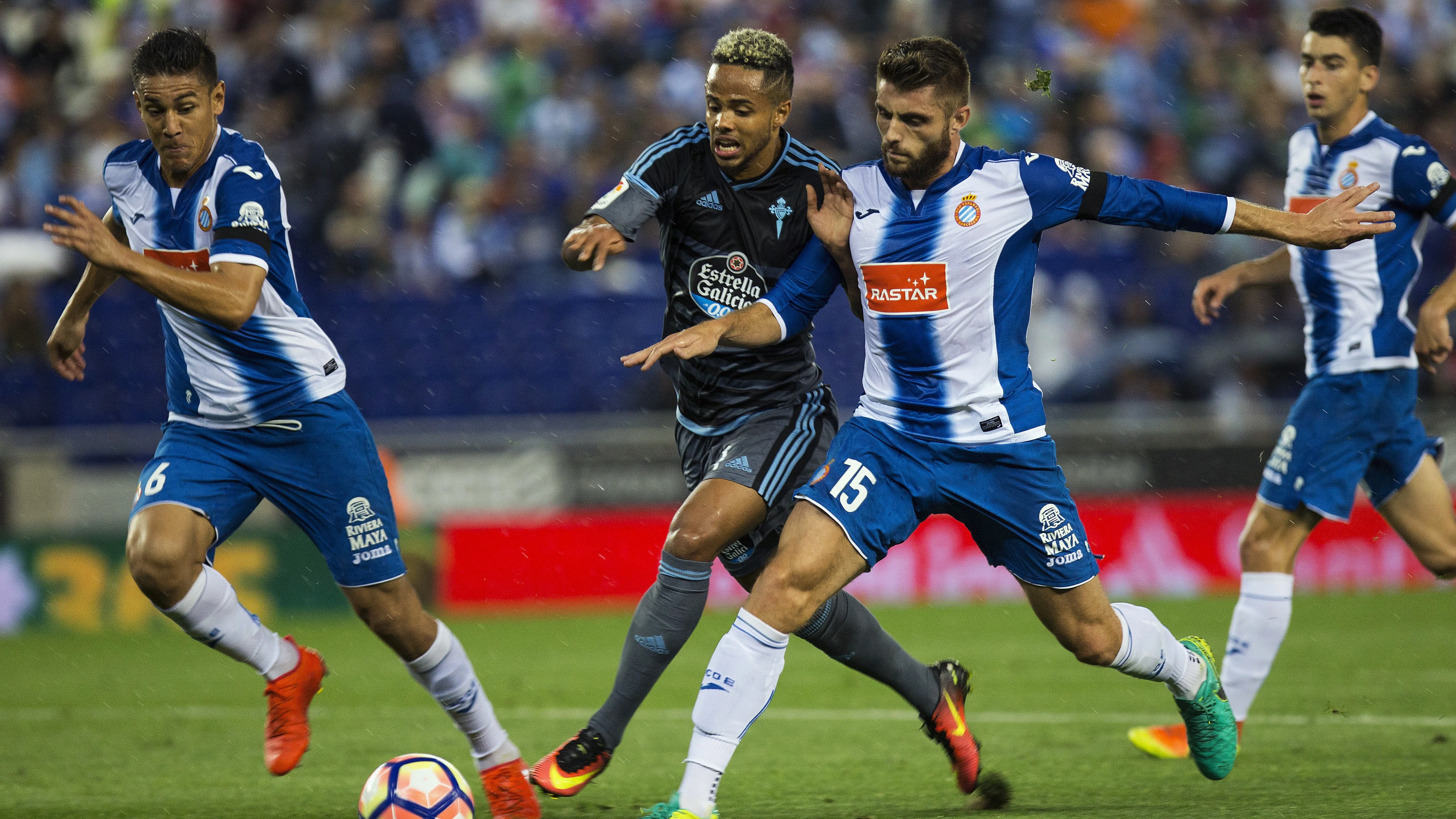 Momento del partido entre Espanyol y Celta de Vigo Momento del partido entre Espanyol y Celta de Vigo