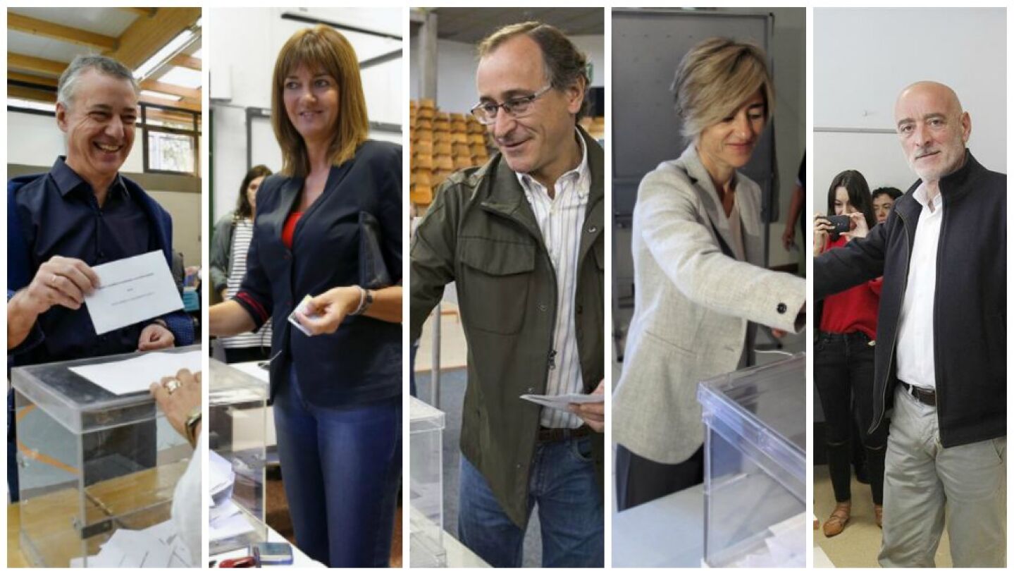 L&iacute;deres vascos votan