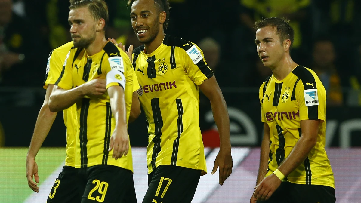 El Borussia de Dortmund celebra un gol El Borussia de Dortmund celebra un gol