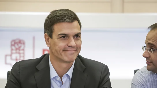 Pedro Sánchez en la Comisión Permanente del PSOE Pedro Sánchez en la Comisión Permanente del PSOE