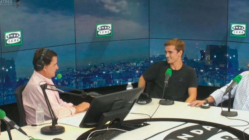 Antoine Griezmann en El Transistor con José Ramón de la Morena