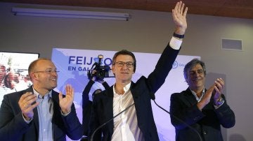 Alberto Núñez Feijóo, vencedor de las elecciones gallegas de 2012