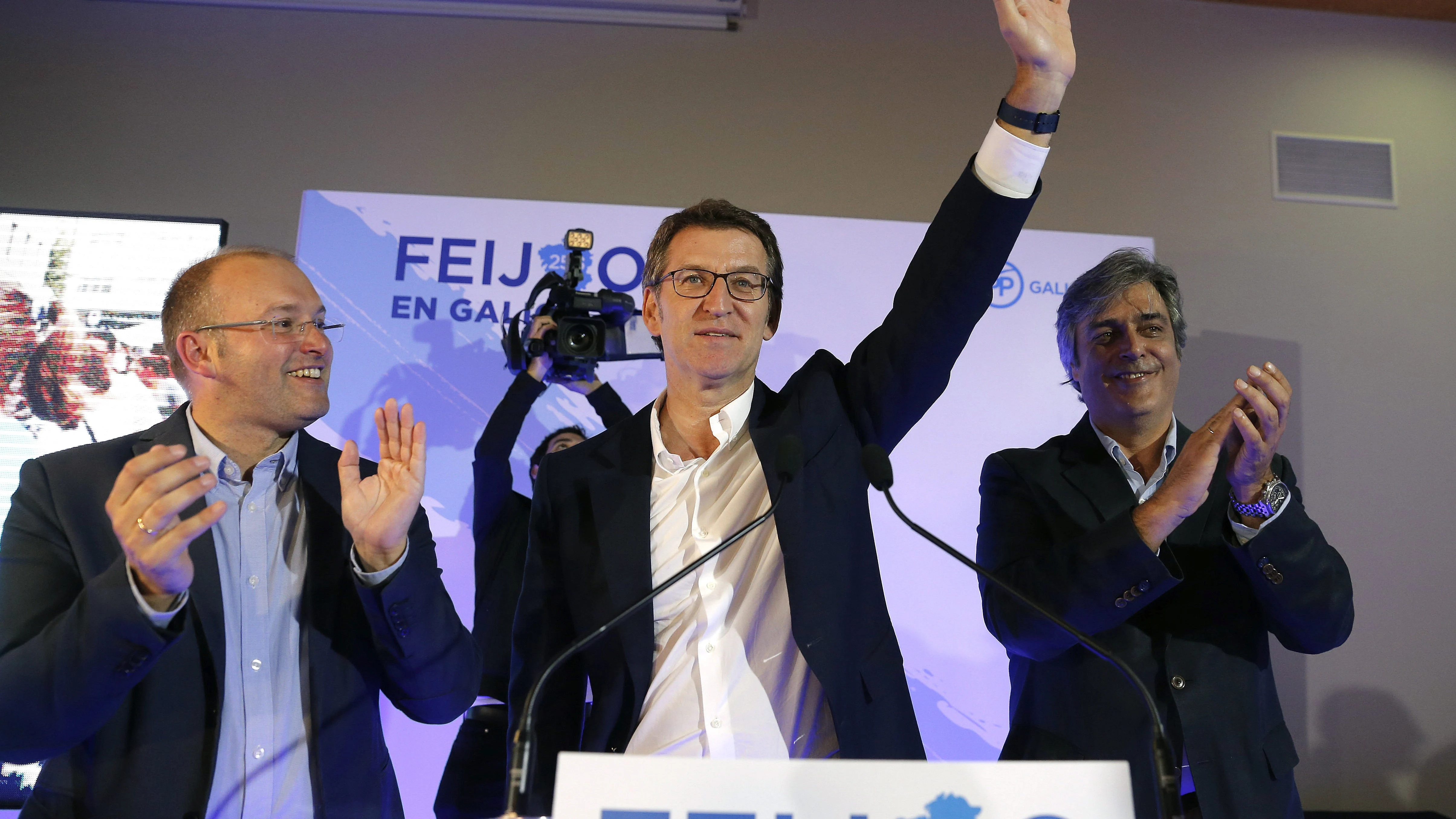 Alberto Núñez Feijóo, vencedor de las elecciones gallegas de 2012