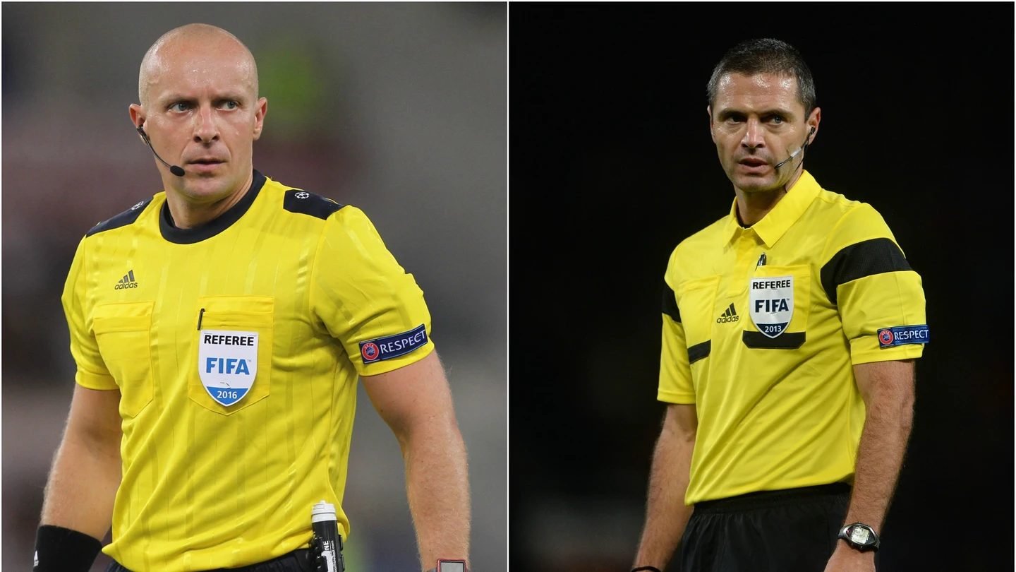 Szymon Marciniak y Damir Skomina Szymon Marciniak y Damir Skomina