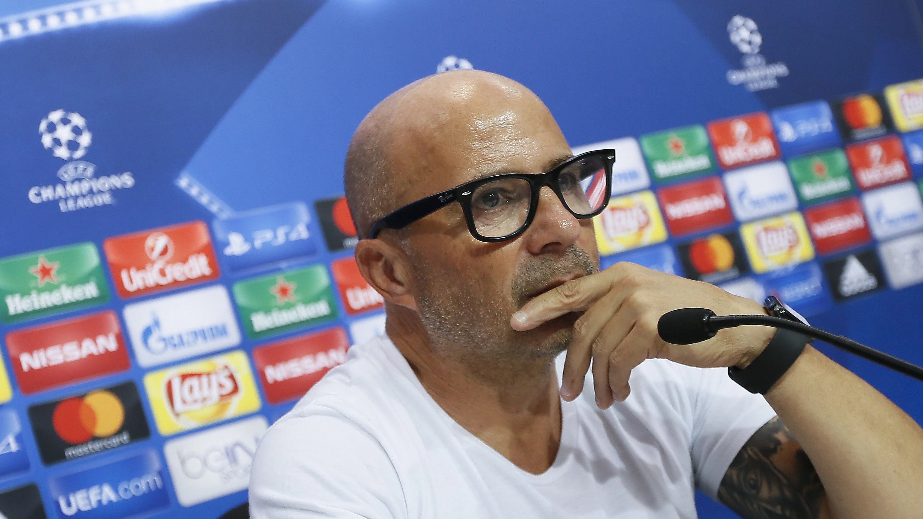 Sampaoli, en rueda de prensa