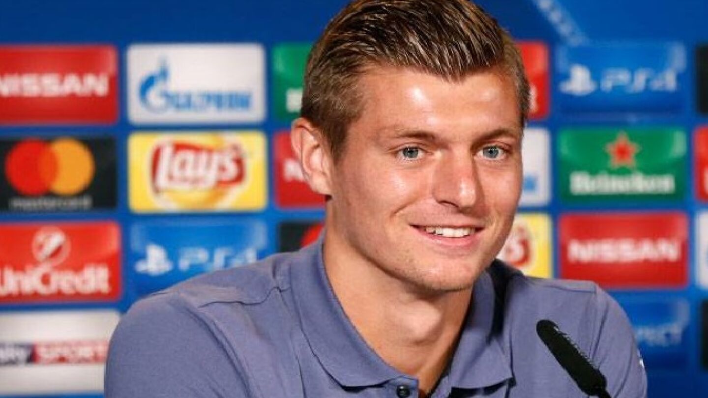 Toni Kroos, en rueda de prensa previa al partido de Champions League ante el Borussia 