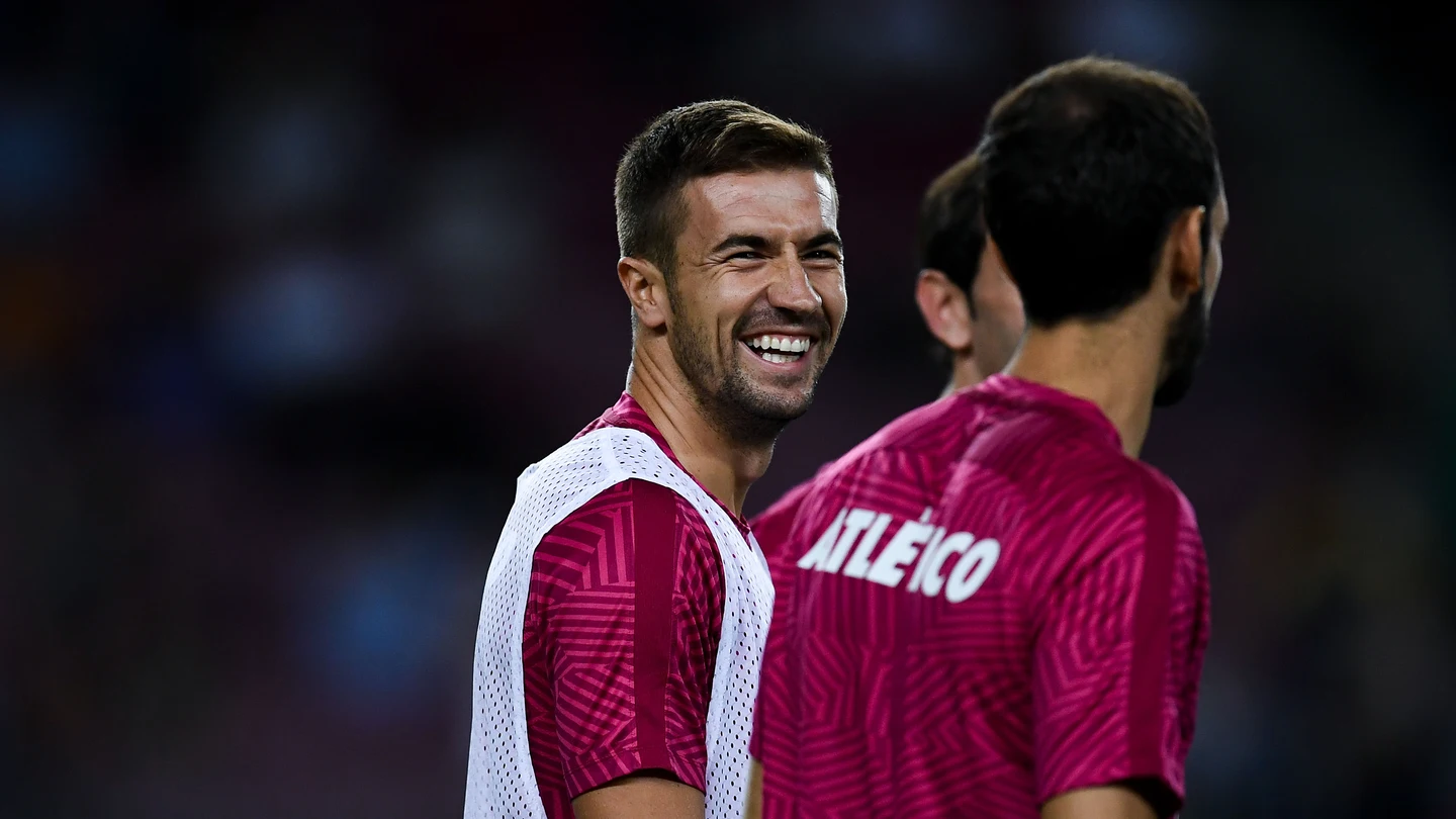 Gabi Fernández, en un partido con el Atlético de Madrid Gabi Fernández, en un partido con el Atlético de Madrid