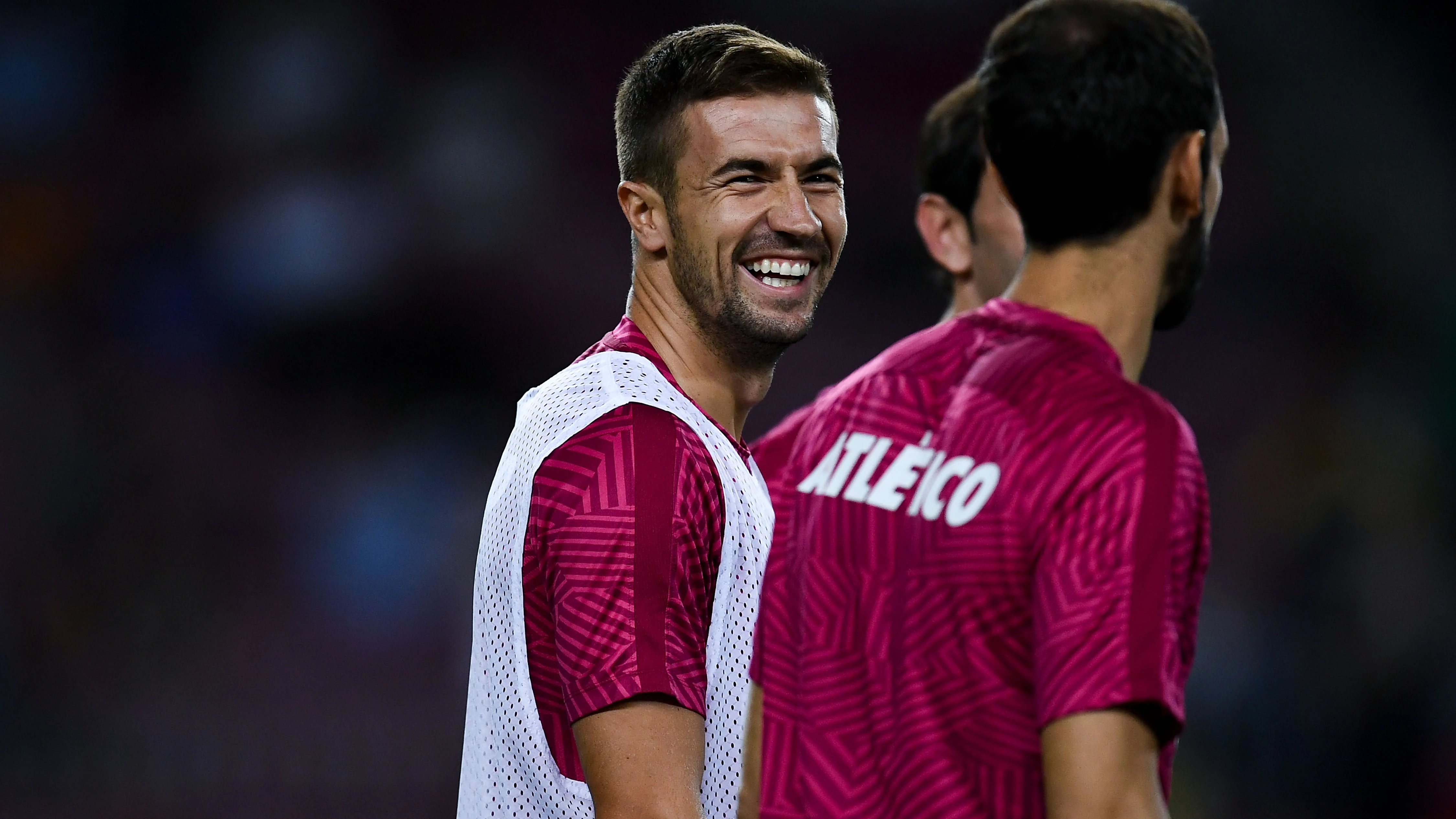Gabi Fernández, en un partido con el Atlético de Madrid