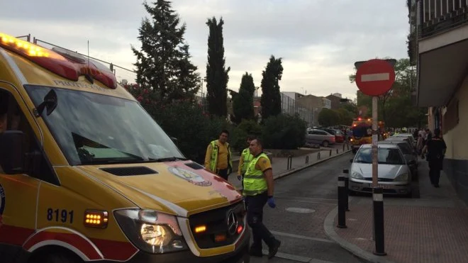 Lugar del tiroteo en Vallecas