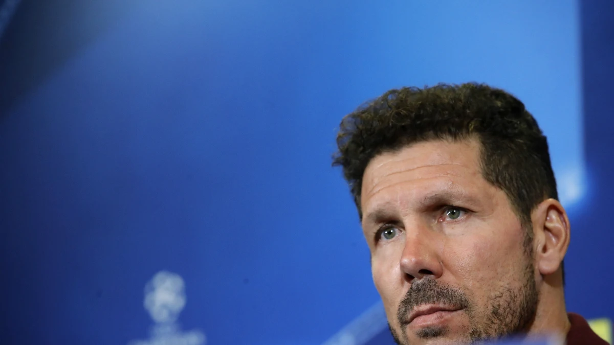 Simeone, en rueda de prensa Simeone, en rueda de prensa