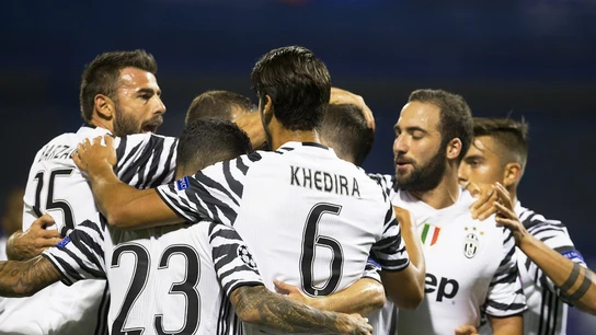 La Juventus celebra un gol La Juventus celebra un gol