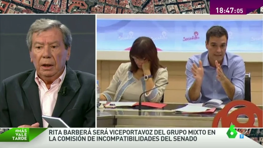 El exministro Corcuera critica duramente a Sánchez: "Debería haber dimitido tras el 20D, es de ética política"